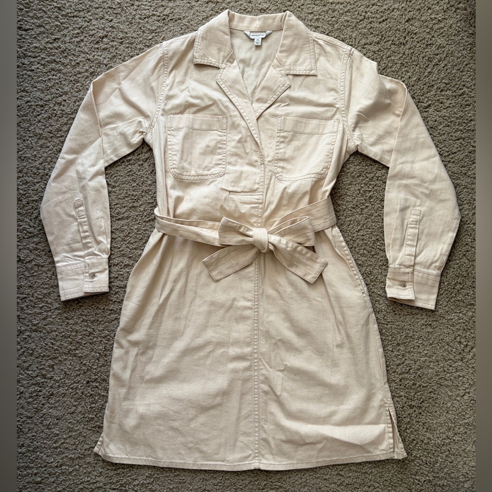 Banana Republic - Light Beige Tan Collared Dress - Size XS